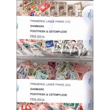 Danmark. Landepakker til fornuftig pris. Postfrisk og ustemplet. Vores pris 400 kr.